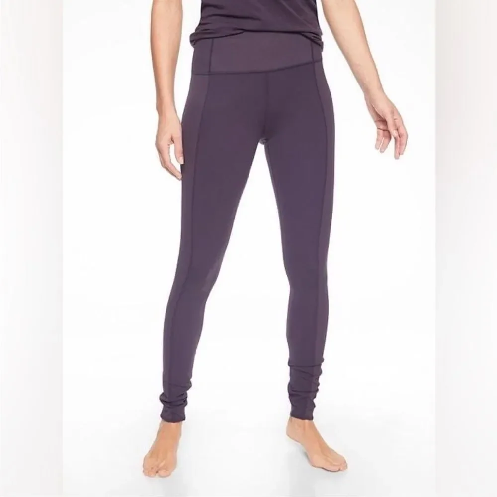 ATHLETA Purple Barre Rib Tight Powervita‎ Leggings